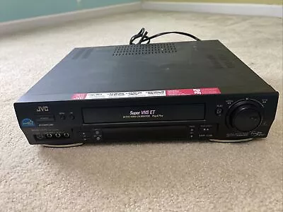 JVC HR-S4600U Super VHS ET S-VHS VCR Plus 4 Head Hi-Fi TESTED WITH REMOTE • $65