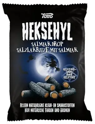 Licorice In Bag - Pingvin Tom Heksehyl Zout (Zoute Salmiak Staafjes/Salty Sticks • £15.16