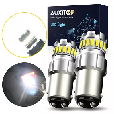 2PCS AUXITO 1157 LED Backup Reverse Light Bulbs Back Up Super Bright White 6500K • $11.59