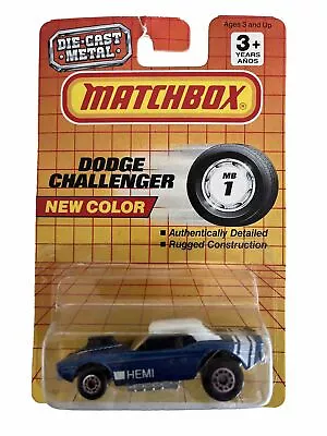 Matchbox 1993 MB1 Dodge Challenger 1:64Die Cast MIP (B13) • $6.99