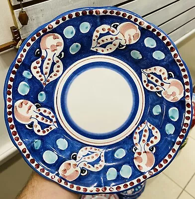 Vietri Pottery- Campagna Style Pattern 9’’Pasta Plate Made/Painted By Hand-Italy • $26.99