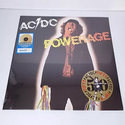 AC/DC Powerage Limited Edition 50th Anniversary Gold Vinyl Record LP Sealed Excl • $32.97