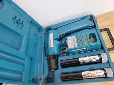 Makita 6095D Cordless Drill With Box  Charger Drill Dead Batteries UNTESTED • $49.99