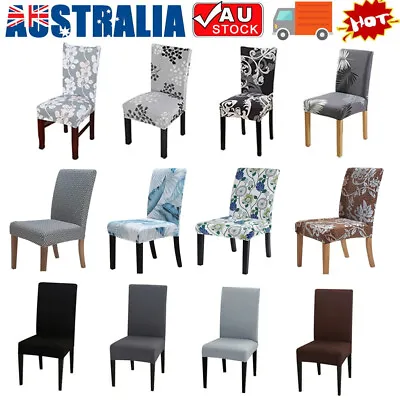 $4.90 • Buy Stretch Dining Chair Covers Slipcover Spandex Wedding Cover 1/4/6/8Pcs Removable