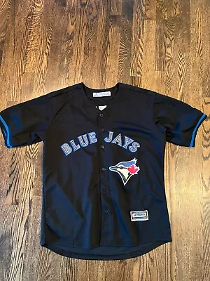 Vintage Toronto Blue Jays Jose Bautista Baseball Jersey Black Large Palace • $20