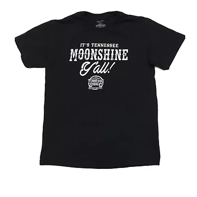 It's Tennessee Moonshine Y'all! Tennessee Shine Co. Black Cotton T-Shirt Mens M • $14.95