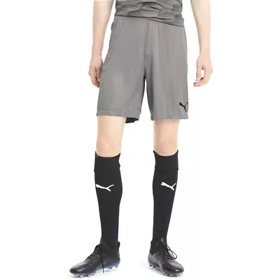 Puma Teamfinal 21 Soccer Shorts Mens Grey Casual Athletic Bottoms 70425713 • $9.99