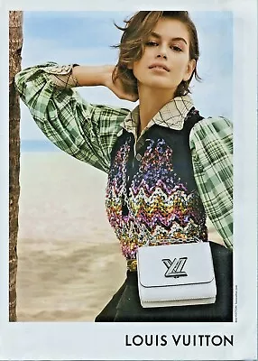 Original Magazine  3 Page Ad Model Kaia Gerber For Louis Vuitton Handbags • $10.50