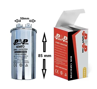 40 UF MFD 370 440 V VAC High Quality Oil Motor Run Capacitor CBB65 50x85mm • $12.65