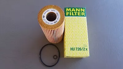 Vw Volkswagen Tdi Engine Oil Filter Alh Bew Bhw Oem Mann Hu 726/2x $13.75 • $13.75