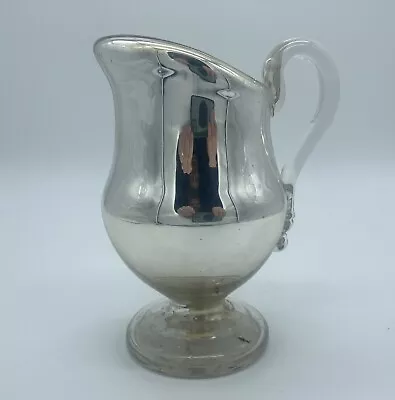 Antique Victorian Mercury Glass Jug Creamer- Rare • $240