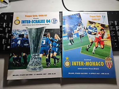 Inter Milan UEFA Cup Programmes Incl 1997 Final 1990s *choose From List* RARE • £5