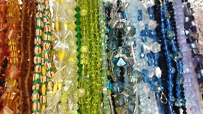 21x Glass Bead Strands Jewelry Making Beads Lot Quality Crystal Czech FREE SHIP • $24.99