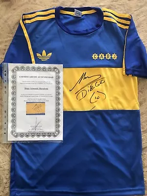 Diego Maradona Signed Authentic Boca Juniors Jersey Rare COA • $3000