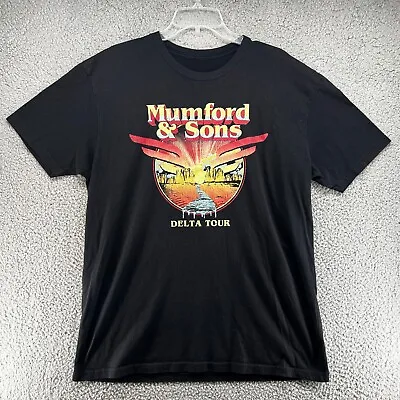 Mumford And Sons Delta Tour T Shirt Adult Concert Merch Black • $24.98