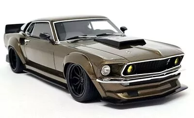 GTSpirit 1/18 Ford Mustang Prior Design Irish Green Pearl Resin Scale Model Car • £149.99