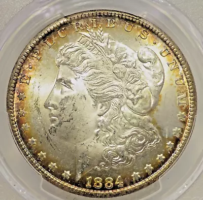 1884-CC Morgan Silver Dollar PCGS Graded MS 63 • $375