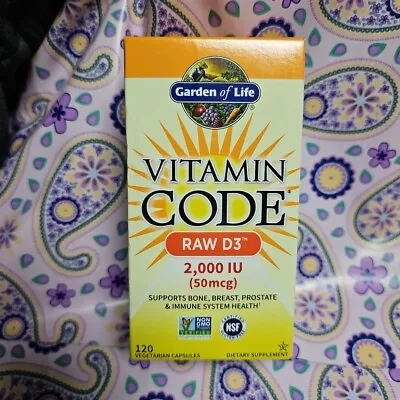 Vitamin Code RAW D3 50 Mcg (2000 IU) 120 Vegetarian Capsules • $28.50