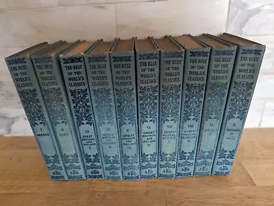 Best Of The World's Classics Henry Cabot Lodge 1909 Set Of 10 Antique Books • $54.88