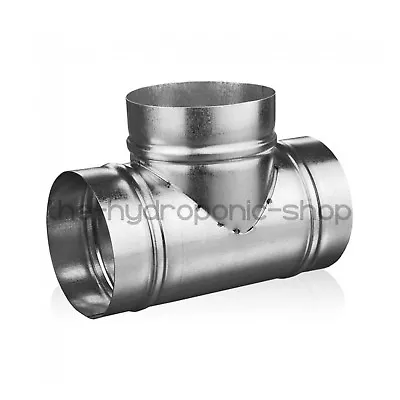 Metal T Piece Ducting Connector For Extractor Fans Hydroponics • £14.99