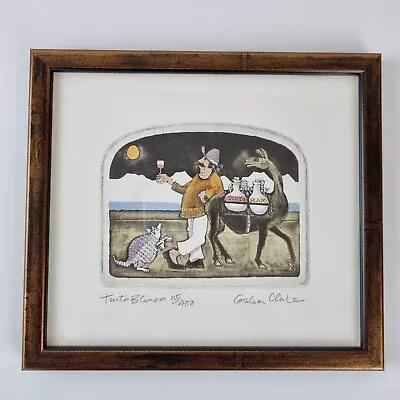 £95 • Buy Graham Clarke Signed Colour Etching  Tuito Blanco  Limited Edition 115/400