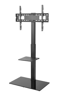 Height Adjustable TV Floor Stand Bracket With Shelf For 37-70 Inch LED LCD TV • £59.99