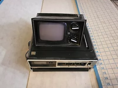 Vtg Panasonic TR-535 Portable Pop Up TV AM/FM Radio 1977 Matsushita Japan *READ* • $127