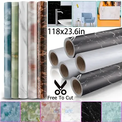 PVC Marble Contact Paper Self Adhesive Peel & Stick Kitchen Countertop Wallpaper • $11.85