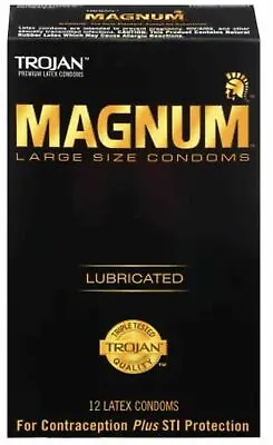 Trojan Magnum Large Lubricated Bulk Condoms (No Box) - Choose Quantity • $12