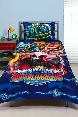 Skylanders Supercharged Kids Single Bed Quilt Cover Set | Reversible 2-in-1 • $38.49