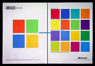 Microsoft Windows 95' PC OS 1995 Trade Print Magazine Ad Poster ADVERT • $11.99