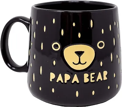 Papa Bear Double Sided Stoneware 18 Oz Coffee Mug Boston Warehouse (BRAND NEW) • $12.99