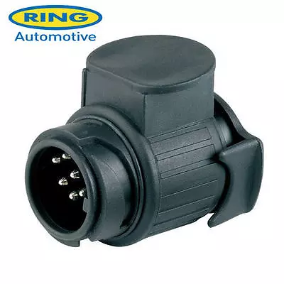 7 Pin Plug To 13 Pin Socket Adaptor Converter For Towing Trailer Ring A0035 • £12.95