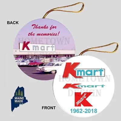 K MART Christmas Ornament - Collectible Logo Vintage Defunct Retail KMART Kresge • $6.99