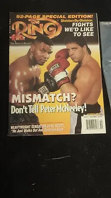 THE RING MAGAZINE MIKE TYSON BOXING HOFer-PETER McNEELEY OCTOBER 1995 • $4.85