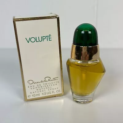 VOLUPTE Perfume By Oscar De La Renta Vintage MINI 1/3oz/10ml EDT Spray NIB • $18
