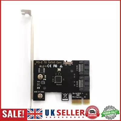 Pci-e To SATA 3.0 Internal 6Gbps Ports Disk Expansion Card GB • £10.49