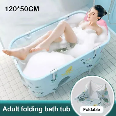 $59.80 • Buy Portable Folding Bathtub PVC Water Tub Outdoor Room Spa Bath Tub Home For Adult