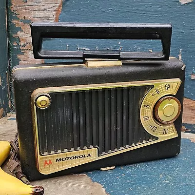 Vintage Motorola Roto-Tenna 56LIA Portable Tube Radio (not Working / Parts) • $118