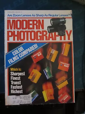 Modern Photography Magazine February 1983 Color Films Compared N • $9.99