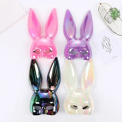 Womens Animal Headgear Rabbit Ear Bunny Mask Masquerade Half Face Masks Sexy • $5.69