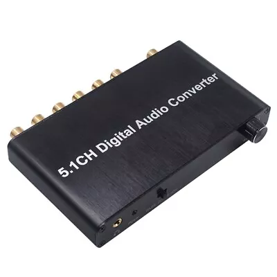 2X(5.1CH Digital Audio Converter Decoder SPDIF Coaxial To RCA DTS AC3 TV For A • £65.99