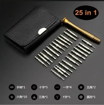 $12.90 • Buy Steel Screwdriver Pocket Repair Tool Kit Set For Electronic Devices, 25pcs