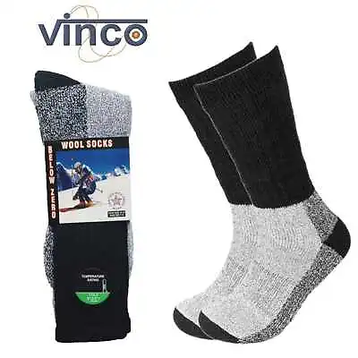 6 Pairs Men Merino Wool Socks Thermal Socks Insulated Cold Weather Winter Socks • $21.49