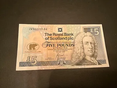 The Royal Bank Of Scotland £5 Banknote 14/7/05 Jack Nicklaus JWN0213184 • £14.99