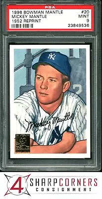 1996 Bowman Mickey Mantle #20 Hof 1952 Reprint Psa 9 • $0.99