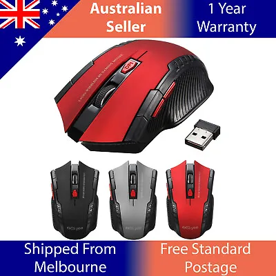 $13.95 • Buy 2.4GHz Wireless USB Optical Gaming Mouse Mice For PC Laptop Computer Desktop