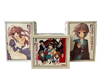 The Melancholy Of Haruhi Suzumiya Limited Edition Collector Boxes Vol 1-3 2006 • $90