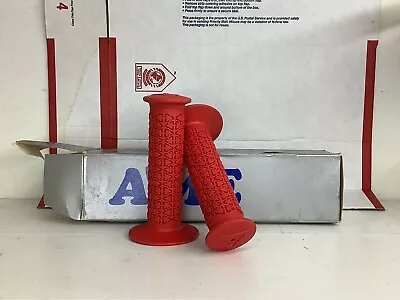 Nos Bmx Oldschool Ame Round   Grips Red • $100