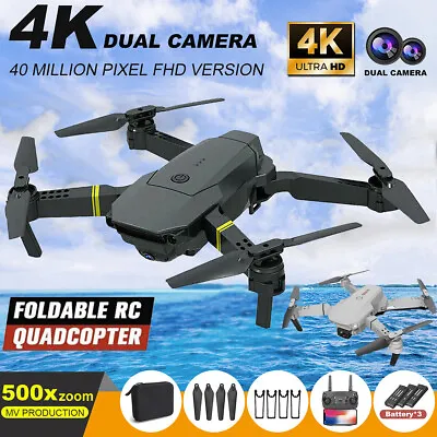 4DRC- 4K HD Wide Angle Camera GPS Pro Drone FPV RC Quadcopter Wifi Follow Me • £27.99